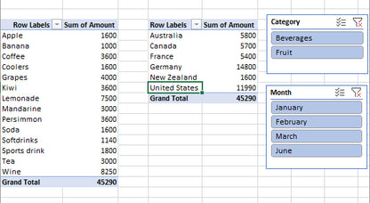 PivotTables and PivotCharts from scratch, for Microsoft Excel