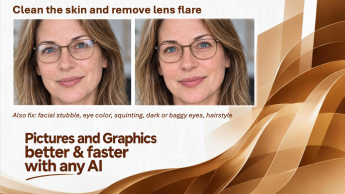 Pictures and Graphics better and faster with any AI