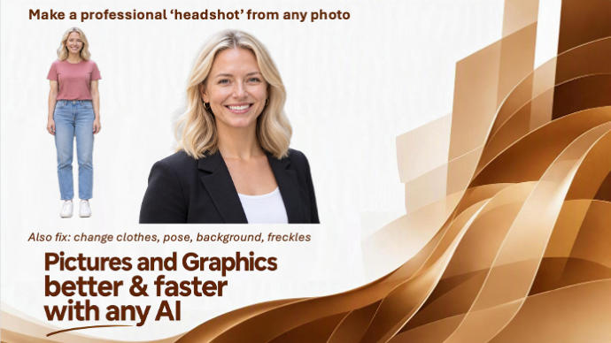 Pictures and Graphics better and faster with any AI