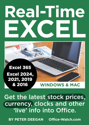 Real-Time Excel - get live stock prices, currency rates and more